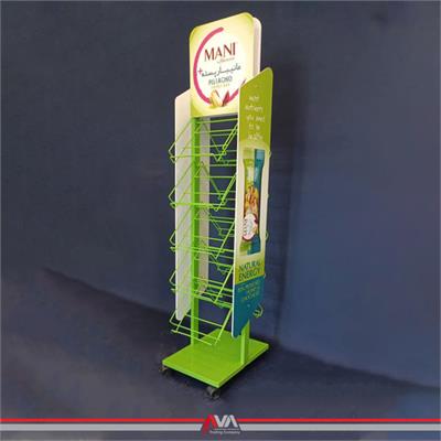 استند ایستاده مفتولی مانی با چاپ فلت بد